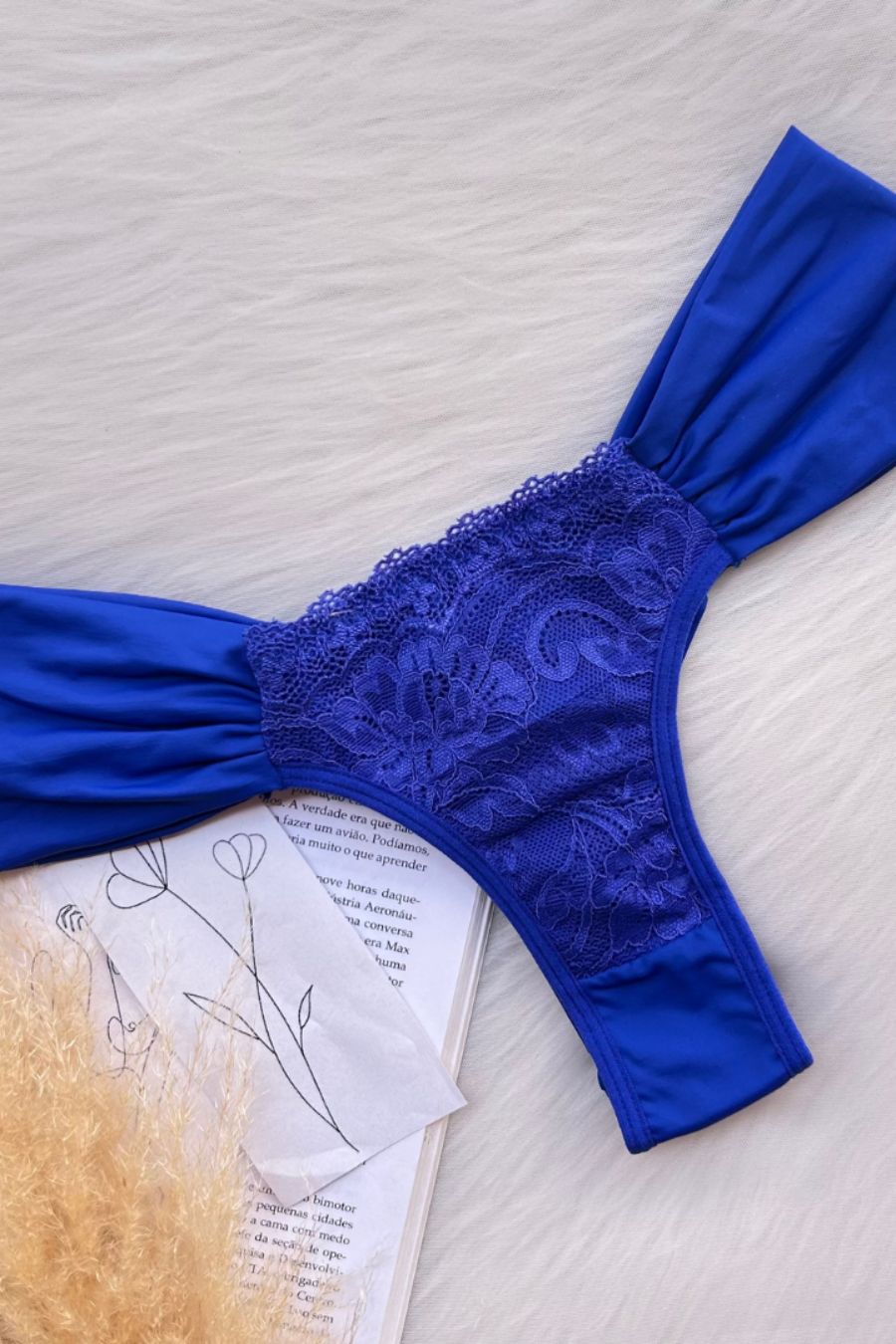 Satin Bloom Thong