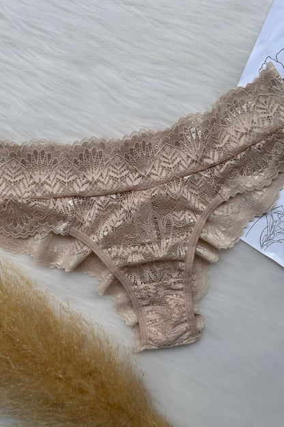 Braguita de encaje Embrace: braguita de encaje floral para mujer con forro de algodón | Primiss