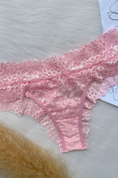 Braguita de encaje Embrace: braguita de encaje floral para mujer con forro de algodón | Primiss